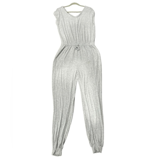 Serra Gray Women’s Jumpsuit w/Pockets and Drawstrings-size L - Picture 1 of 6